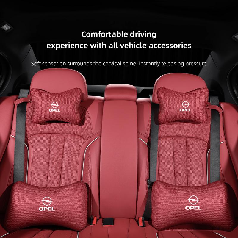 AAAYU1 AAAYQ1 Car Seat Neck Headrest Waist Cushioning Ice Silk Pillow For Opel Astra Grandland Corsa Mokka Frontera Insignia Zafira Vivaro