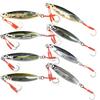 OHF Metal Jig Slow Live with Assist Set of 8 8 Set, 20g, 30g, 40g, Jigging, Color, Hooks, (40g / Colors)
