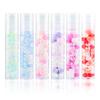 Clubday 6pcs Colorless Lip Oil Set Rollerball Hydrating Lip Gloss Moisturizing Lip Balm Clear Mirror Glossy Overlay Effect Plumping Lip Care Cosmetics