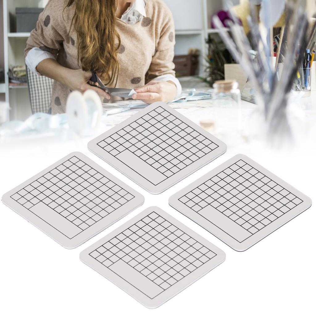 4 шт. коврик для резки, мини-симпатичная модель, коврик для вырезания, бумажный резиновый штамп, гравировальная шкала, доска 6x6 см