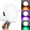 Потолочный светильник RGB 10 Вт, 85-265 В, 7 цветов, потолочный светильник с дистанционным управлением