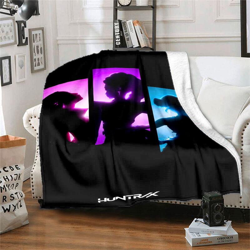 1pc HUNTRAXCartoon Blanket,Portable Throw for Travel , All-Season Cozy Blanket,Ideal Gift for Christmas, BirthdaysPB042
