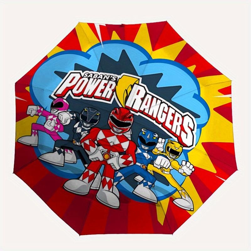 1pc Power Rangers Heroes Windproof Automatic Windproof Umbrella, Lightweight for Women/Men, Perfect Christmas Gift a0811228