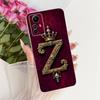 Чехол-бампер для Redmi Note 12S Прозрачный Роскошная Корона Буквы от A до Z 2D Плоский Рисунок Мягкий Корпус 2303CRA44A 23030RAC7Y 2303ERA42L