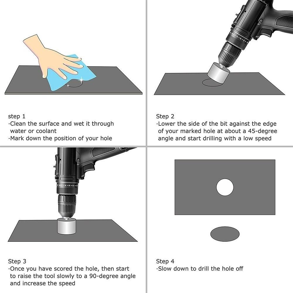 6-110mm Diamond Hole Saw Electroplated Drill Bits Durable Glass Hole Saw Ceramic Drilling