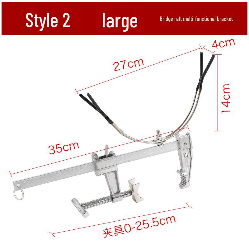 Portable Baitcasting Reel and Rod Holder Tripod for Bridge and Boat Fishing