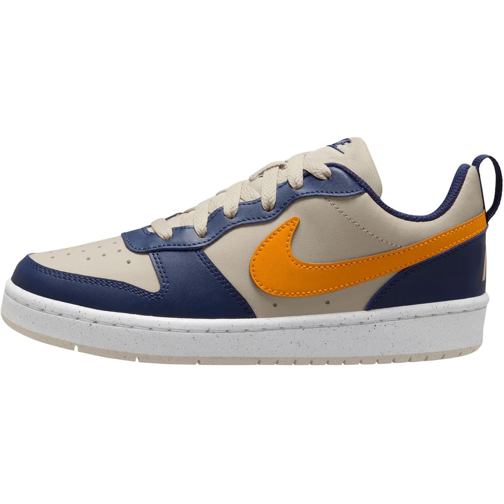 Nike Court Borough Low Recraft GS Midnight Navy Orange Peel Kids Sneakers Blue Light-Orewood-Brown White DV5456-126