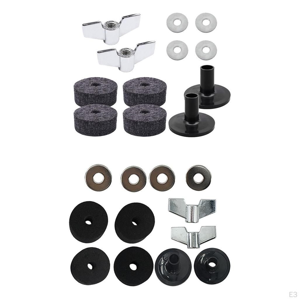 Подставка для тарелок из 14 предметов, сменные аксессуары, простая в использовании, прочная, войлок сцепления Hi Hat,