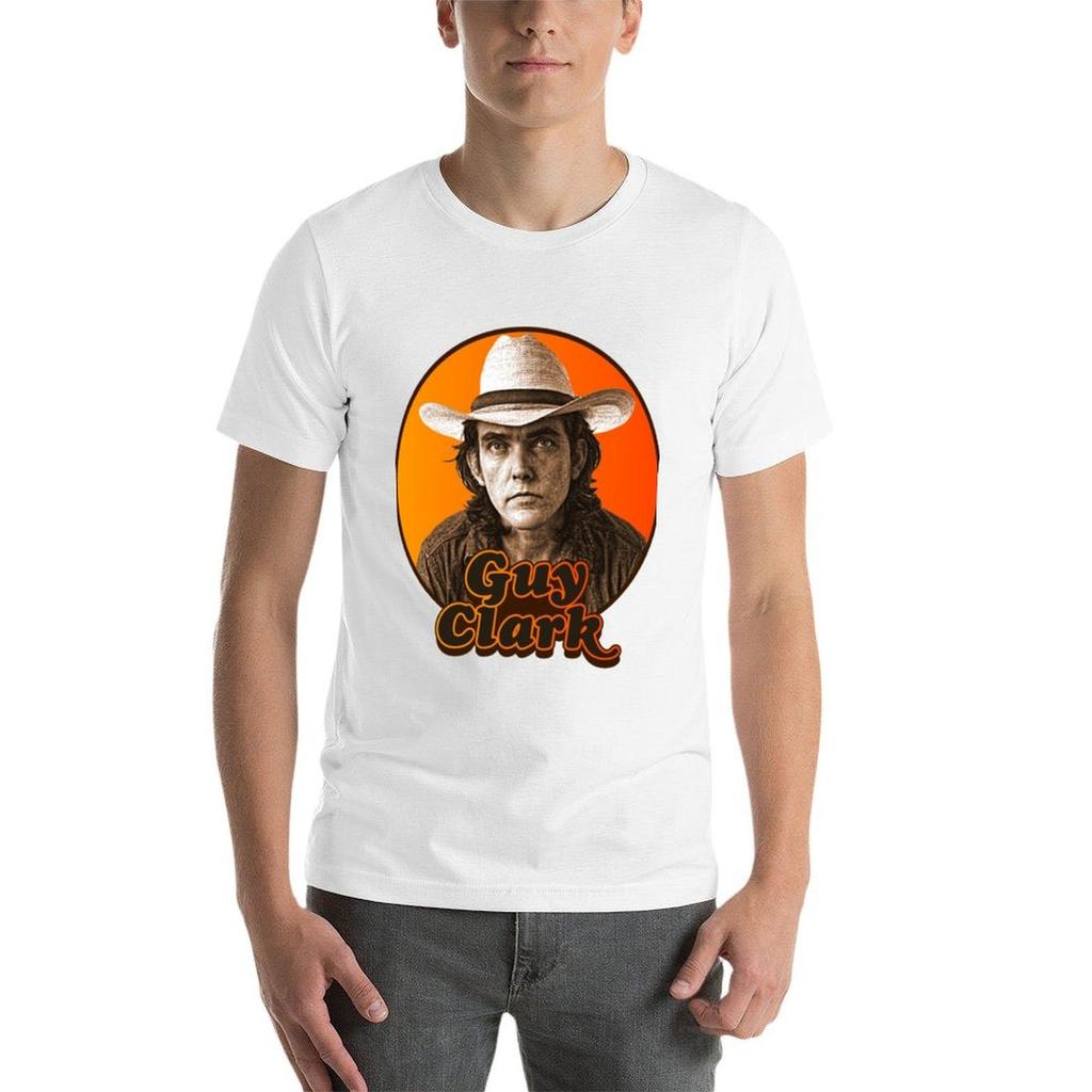 Футболка Guy Clark, принтованные футболки для мужчин, смешные футболки, черный юмор, мужская футболка, хлопок 100%