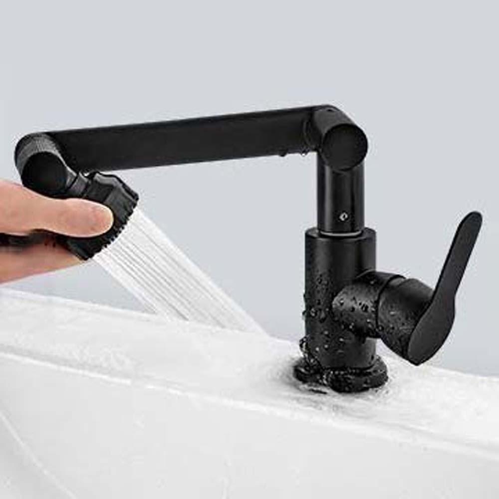 Flexible Robotic Arm Faucet Adjustable 360°Rotating Bibcock Dual Mode Faucet Fixtures Accessories