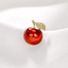 Small Red Apple Brooch, High-End Female Niche Design, High-End Corsage Summer Pin, Fixed Clothes, Anti-Light Buckle