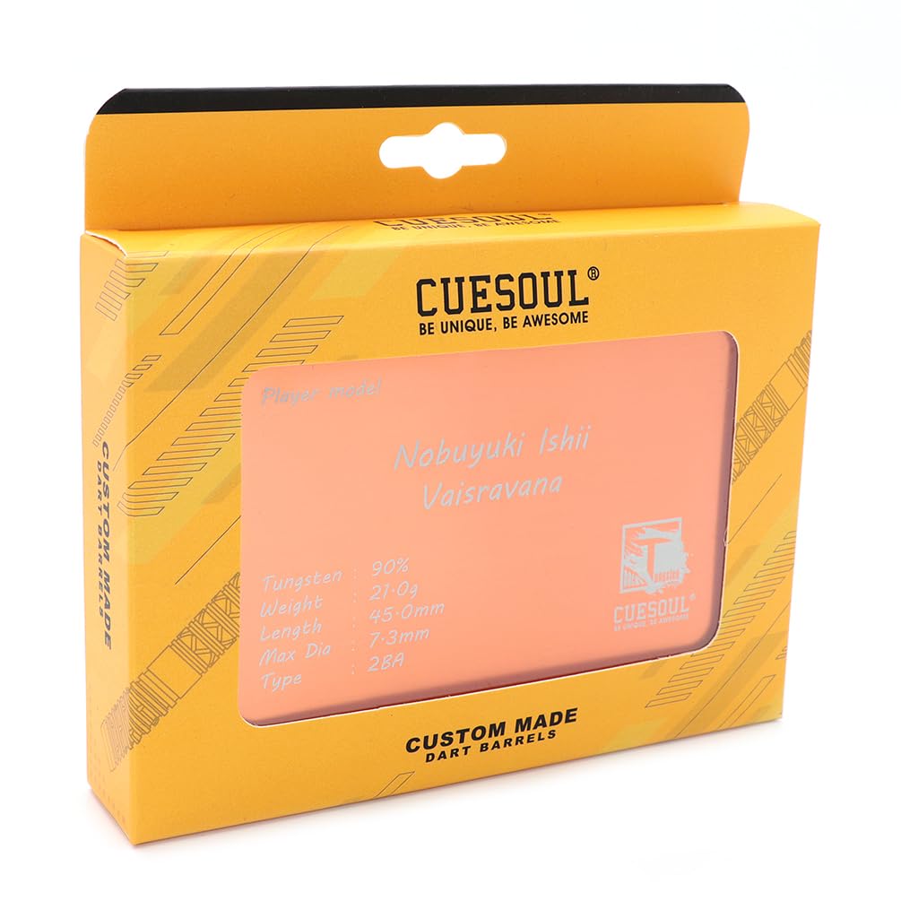 CUESOUL Модель игрока Yosuke Ishii Vaisravana Дротики с мягким наконечником Вольфрам Набор из 3 90% (CSDP-BS024)