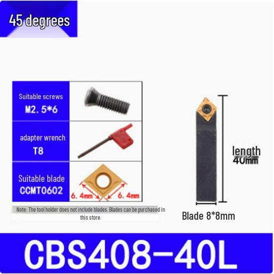 Держатель расточной оправки 45°/90° со сменной головкой и резцом CBS/BSB