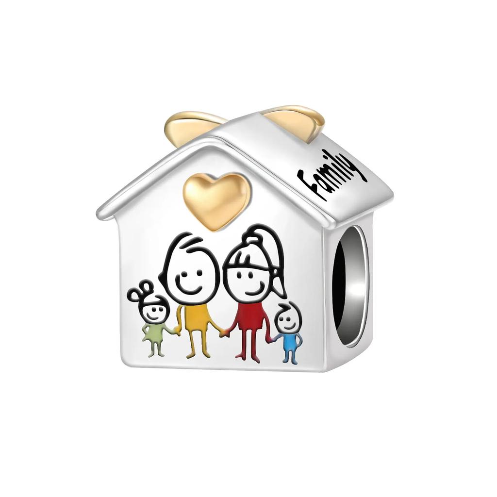 Silve Rose Gold Tree Of Life Butterfly Series Charm Fit 4Mm Aperture Bracelet Charm Bead Necklace Diy Women Jewelry