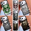 Цветочный сахарный череп Calaveras Чехол для телефона для iPhone 16e 15 14 13 12 17 Pro Max Plus Air 17pro Обложка Coque