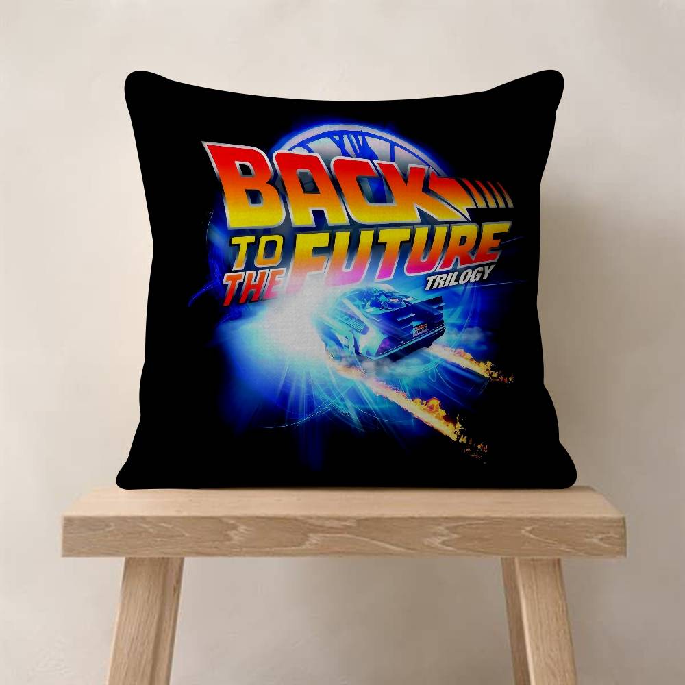 Movie bBack car To The Future Personalized Pillow Dust Cover Bedroom Kids Party Decoration Pillowcase Birthday Children Gift