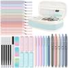 Four Candies Stationery Pencil Ballpoint and Mechanical Perfect for School Preparing for or As a Gift for Girls and and Set Case, Highlighter, Pen,