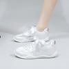Летние новые корейские дышащие белые туфли женские полые туфли для отдыха на доске с толстой подошвой универсальные туфли на платформе