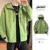 Hooded Jacket Men's Spring and Fall Trends Loose All-in-one Windproof Outdoor Hardshell Jacket Student Casual Cargo Jacket