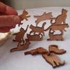 12x Yoga Desktop Stacking Cat Ornament Learning Activities Wood Toy Early Educational for Gift