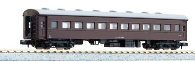 KATO N Scale Ohafu33 Brown Postwar Model Railroad Passenger Car 5319-1