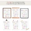 LARTSFRO Boho Pastel Rainbow Sunshine pirational Nursery Wall Art Prints Set of 4, Baby Girl Room Decor, Positive Affirmations Artwork Posters Wall
