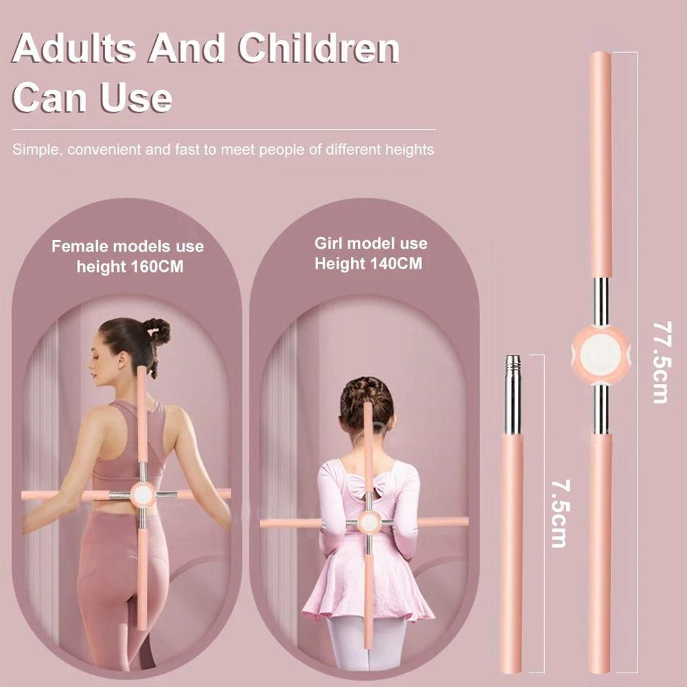 Adjustable Yoga Pole Removable Back Posture Gym Home Sports Equipment Cross Open Back