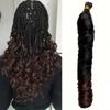 Synthetic Long Spiral Braids Hair Extensions Stretched Loose Curly Braiding Hair French Hair For Women Wear