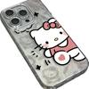 Серебряный чехол для телефона Hello Kitty для Apple 14: Милый дизайн Sanrio