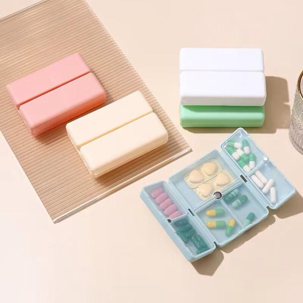 Multifunction Pill Storage Box Durable Pill Case 7-day 7-compartment Pill Box Travel