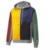 Signature Spliced Sports Knit Hoodie Men Tops Multicolor 532086-01