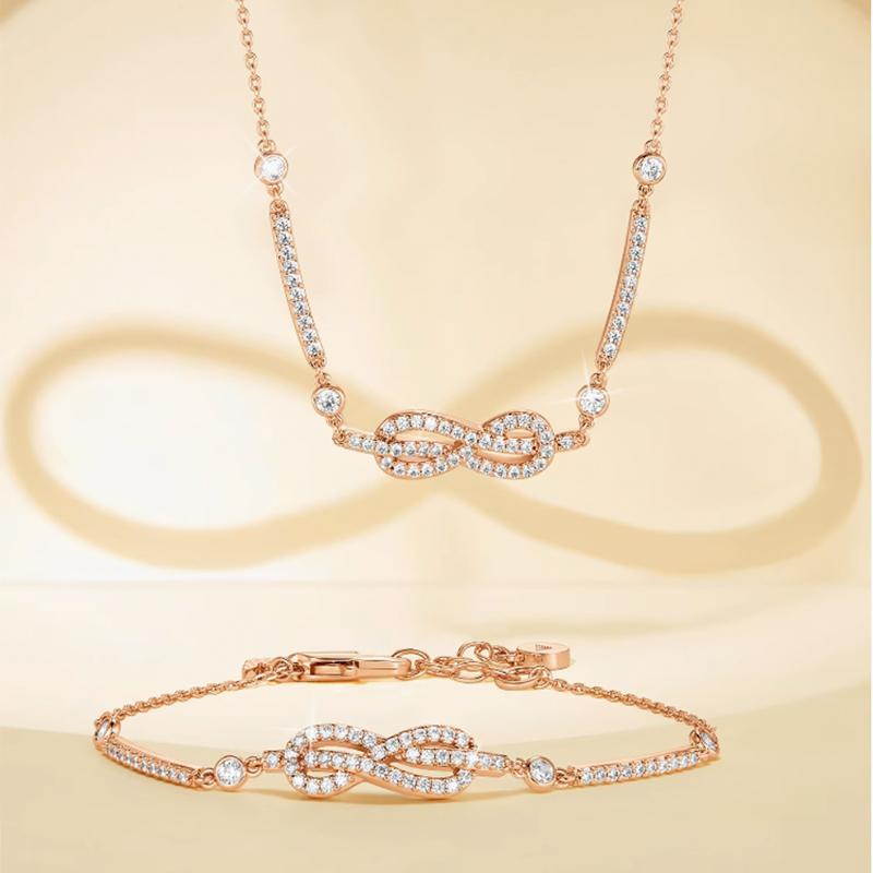 Emporio Armani Love Series Infinite Love Brass Necklace Women necklace Rose-Gold EGS3108221