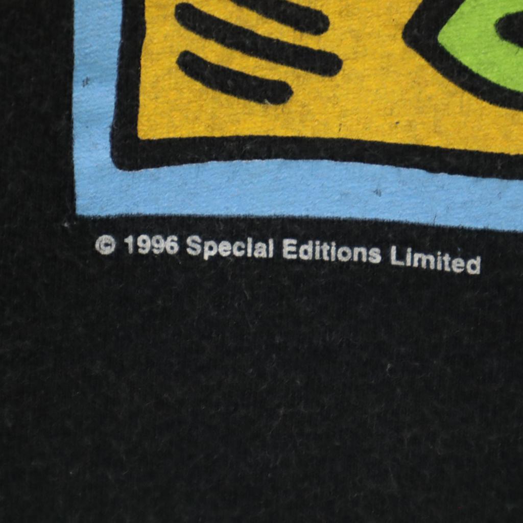 Anvil 90-е Старая футболка с коротким рукавом Keith Haring L черная Keith Haring Мужская Б/У