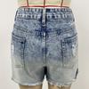 Summer Gradient Denim Shorts Women's High-waisted Thin Raw Edge Shorts