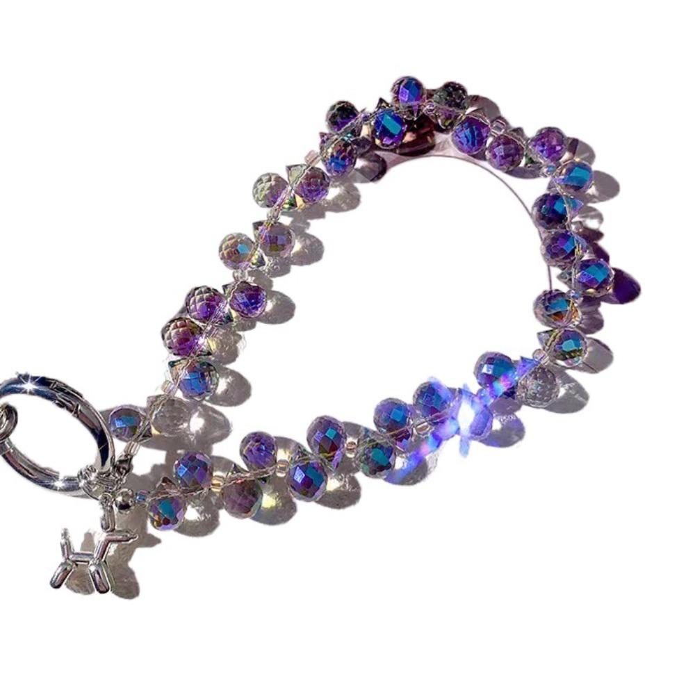 Цветной стразовый кристальный бисер ремешок для телефона с собакой шнурок для мобильного телефона подарок на Новый год