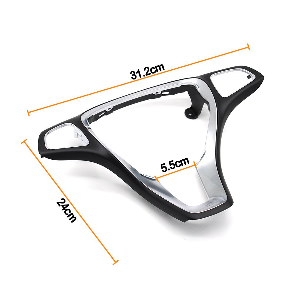 Interior Car Steering Wheel Chrome Cover Panel Trim Replacement For Mercedes Benz GLE GLS Vito V Class W166 W292 W447 W448