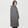Tatu Women's Mid-Length Hooded Double-Sided Wool Blend Coat