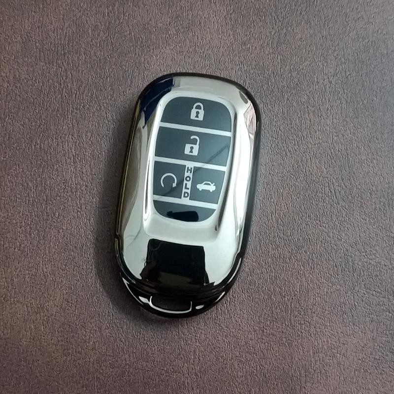Титаново-серый Для Honda Accord Civic Hr-V Cr-V Pilot Sport Si Ex Ex-L 2 3 4 5 Кнопок Чехол-Защита для Автомобильного Ключа