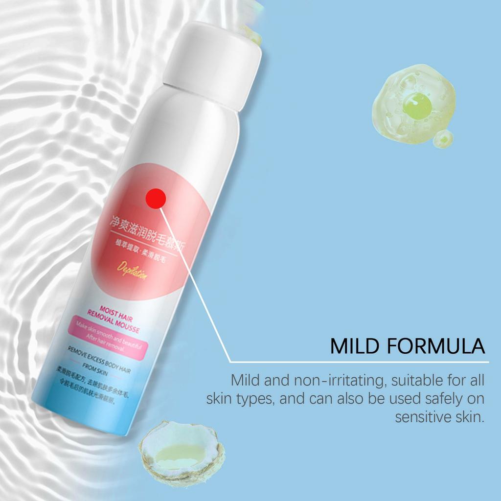 Нежный и депиляторный спрей для подмышек, рук, ног и всего тела, крем для депиляции 150 мл