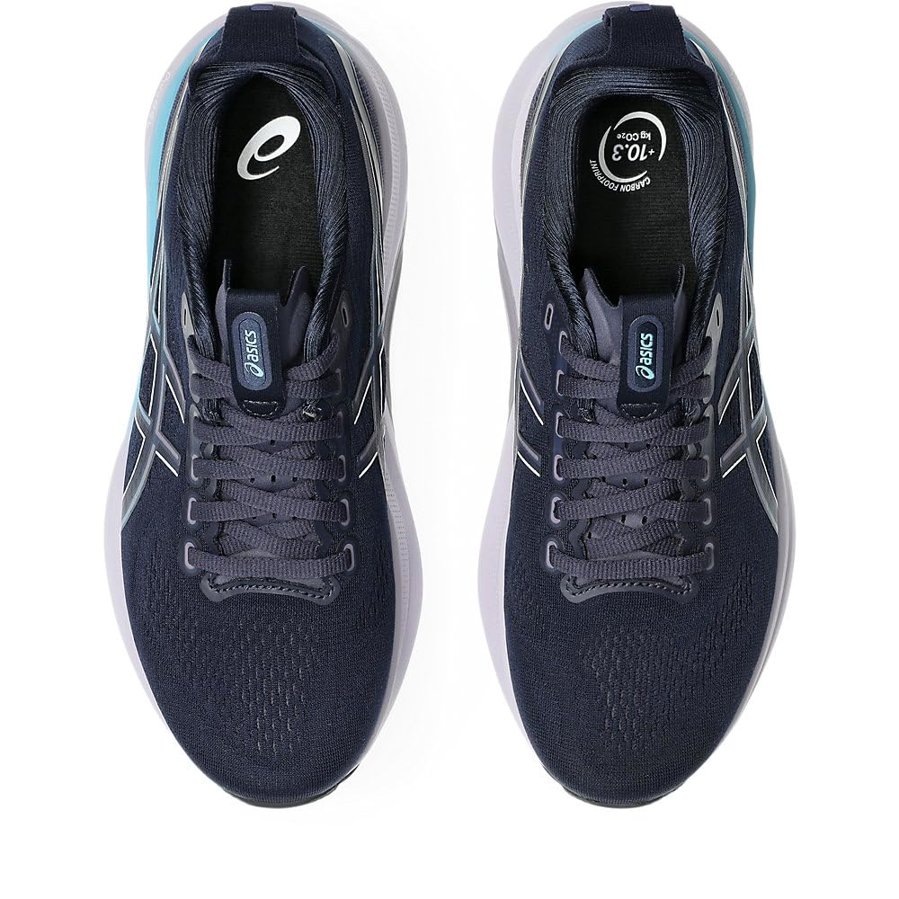 Asics Эксклюзивный официальный магазин 32 Беговые Кроссовки GEL-KAYANO для женщин, 23.0 E, Midnight/Stillwater