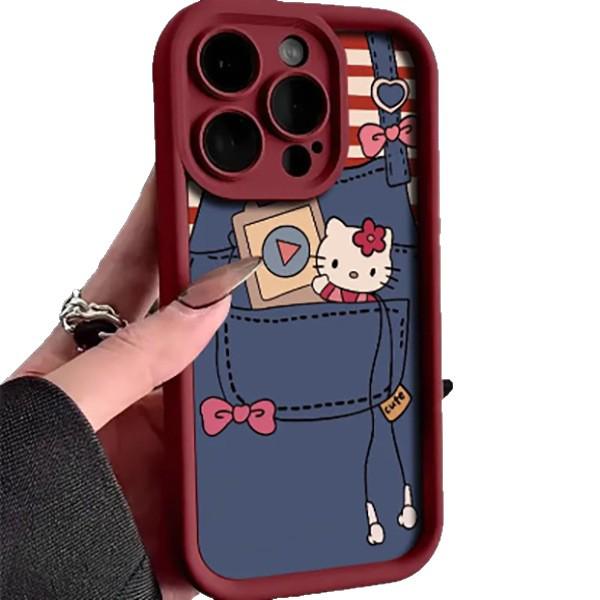 Чехол Ladder Shell Music Cartoon Cat, подходит для Apple 17 Pro Max/16/15/14/13 Pro