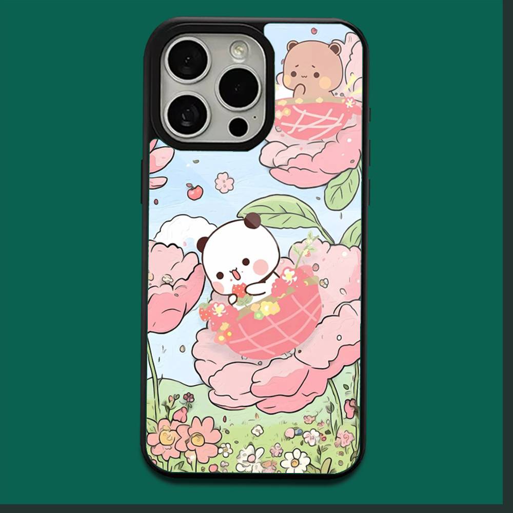 Милый чехол для телефона BuBu D-DuDu для iPhone 16, 15, 14, 13, 12, 11, Plus, Pro, Max, Mini, мягкий, с MagSafe, магнитная беспроводная зарядка