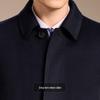 Antonio Men's Cashmere Blend Long Wool Overcoat