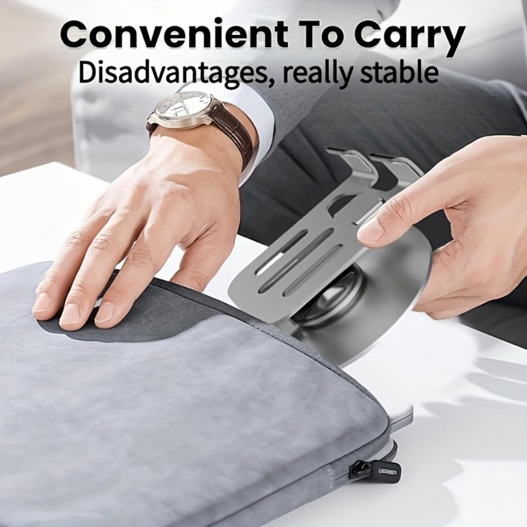 Полностью металлический складной вращающийся держатель для телефона, подходит для трансляции на рабочем столе, не подходит для использования в автомобиле - вращение на 360 градусов, регулируемый