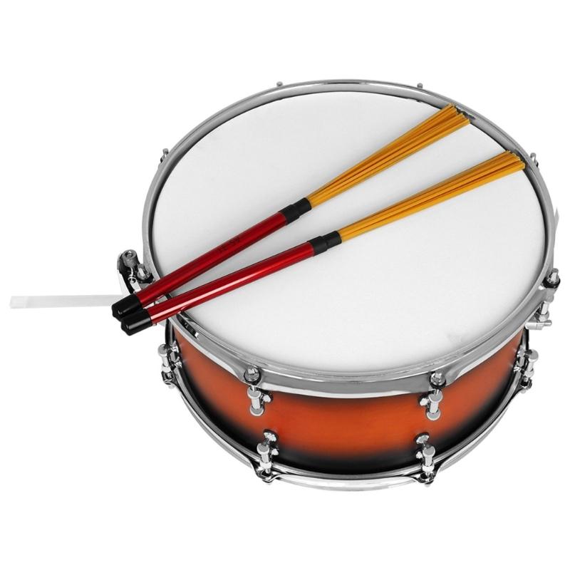 1 пара нейлоновых палочек-щеток для барабанов, стандартные палочки-пучки, перкуссионные барабанные щетки, перкуссионные аксессуары