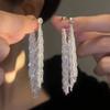 High-end Zircon Tassel Earrings for Women