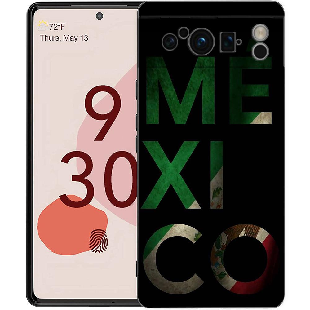 Чехол для телефона Паспорт Мексики для Google Pixel 9 8 7 6 Pro XL 8A 6A 7A 5G Мягкий ударопрочный ТПУ Черный Чехол Fundas