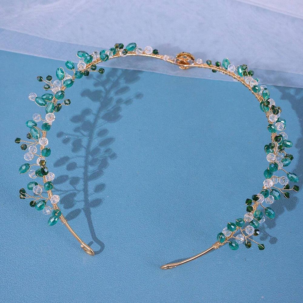 Forest Woodland Fairy Flower Leaf Crowns Handmade Leaves Hair Crowns Elf Headpiece for Women