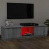Wall-mounted TV cabinet for a minimalist living room, gray 120x30x35.5 cm