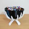 1Pc Gothic Skeleton Hands Bowl Stand For Candy,Trinkets,Or Party Supplies,Halloween Decorations